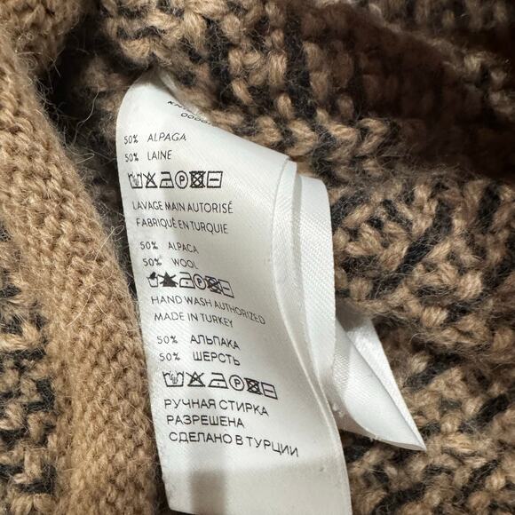 PATOU Neutral Alpaca Wool Blend Knitted Fitted Jacket Size XL - Picture 9 of 10